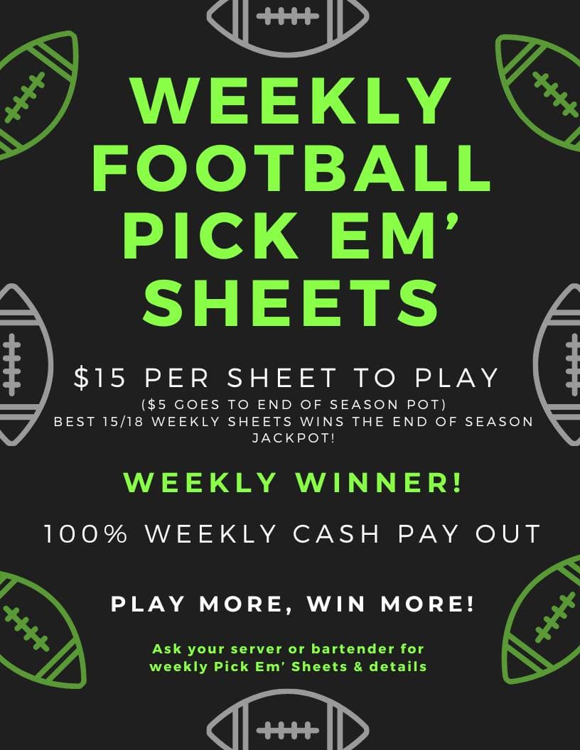 Weekly Football pick em'